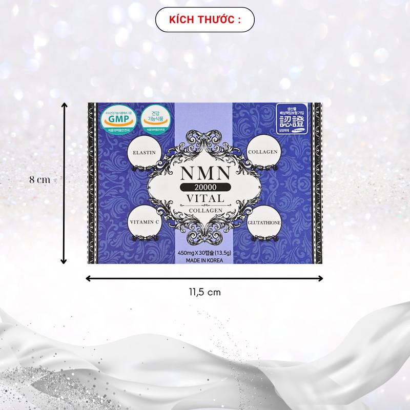  1 Hộp Viên Uống NMN 20000 Vital Collagen  Hàn Quốc Mã SP001274 