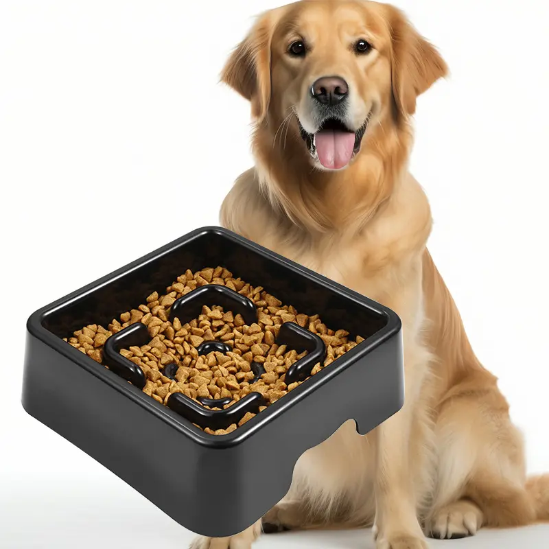 New Pet Slow Feeder Bowl for Dogs and Cats, Anti-Spill Pet Bowl for Puppies and Medium to Large Dogs