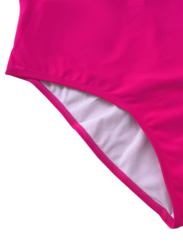 Women's Skinny Sexy Solid Backless Tank One-piece Swimsuit, 2024 Beach Style Casual Scoop Neck Sleeveless High Cut Swimwear for Summer, Ladies Swimsuit for Beach Holiday Vacation 8