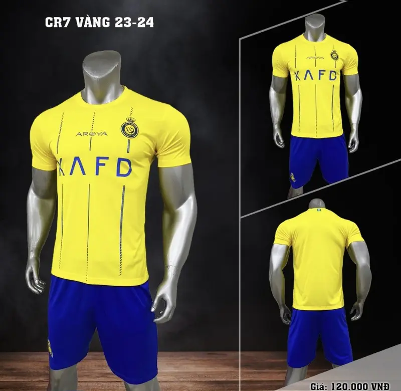 Bộ Quần Áo Đá Bóng CLb Al Nassr Cr7 2024 Chất Vải Mát Thấm Hút Mồ Hôi Comshop34 Top 5