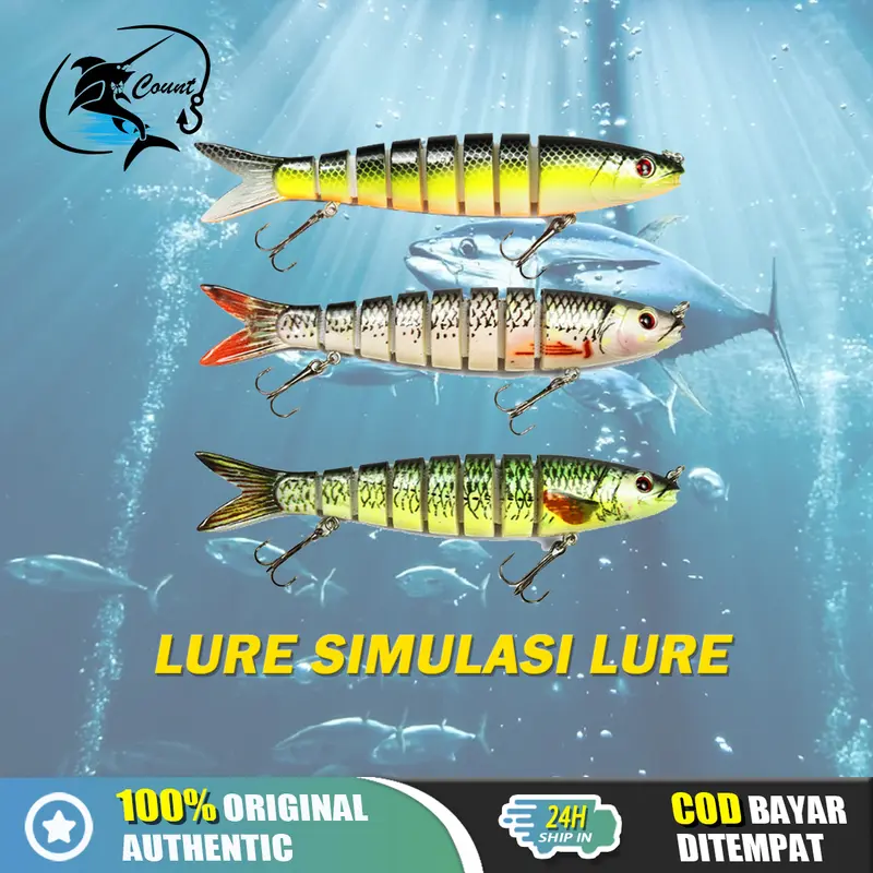 Mata Kail Bentuk Ikan Hidup Plastic / Premium Lure Pancing Lure Dengan 2 Kail / Umpan Pancing Mancing / Kail Pancing / Umpan Kail 0