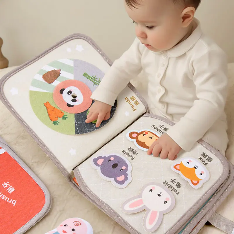 Unbreakable Baby Quiet Cloth Book Early Education Baby Chew and Tear Unbroken Felt Cloth Toys