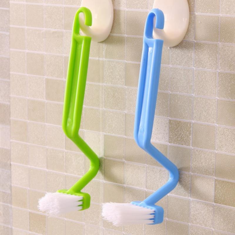 Bàn Chải Làm Sạch Nhà Vệ Sinh Hình Chữ S Máy Chà Sàn Wc Cầm Tay Góc Tay Cầm Uốn Cong 5