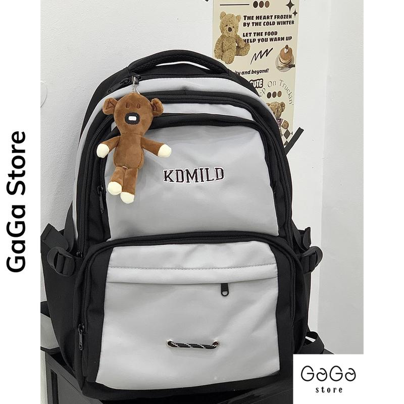 Balo đi học nhiều ngăn thời trang unisex phong cách hàn quốc phối màu B635 gaga store