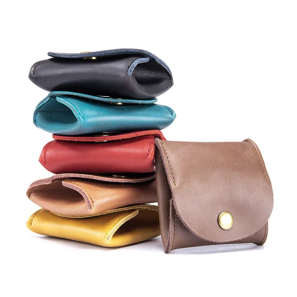 New Mini Cow Leather Coin Women's Leather Small Money Bag Storage Bag