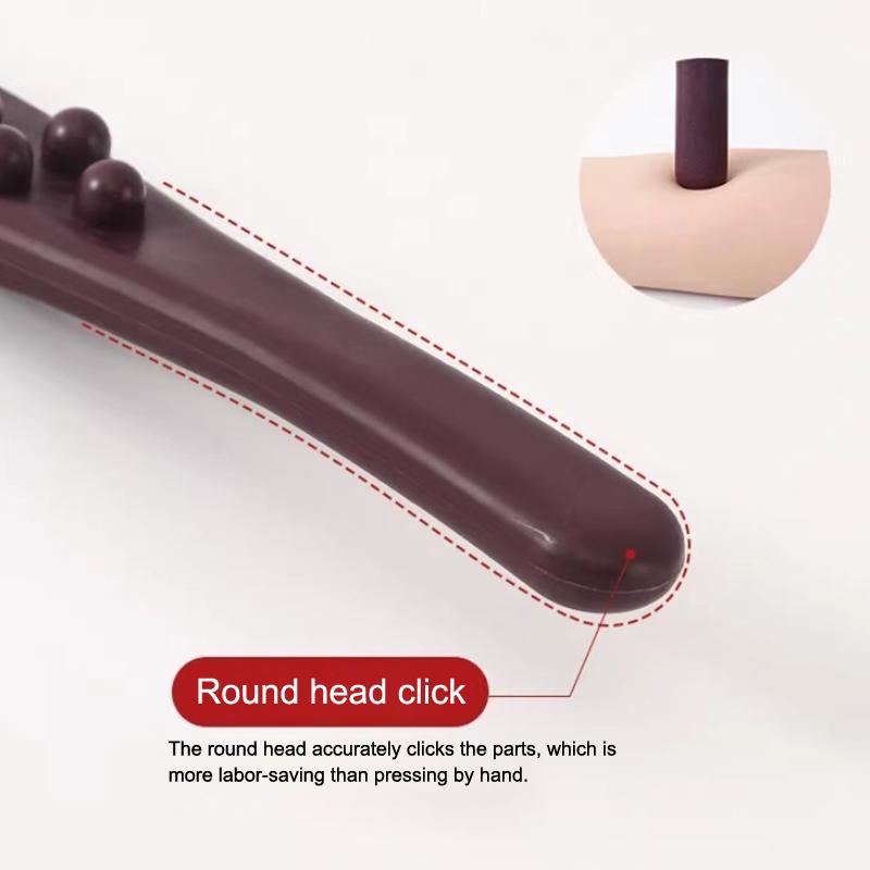 Product Introduction of 61 Beads Universal Back Massage Tendons Wood Scraping Stick Point  Guasha Relax  Tool Abdominal Massager 19