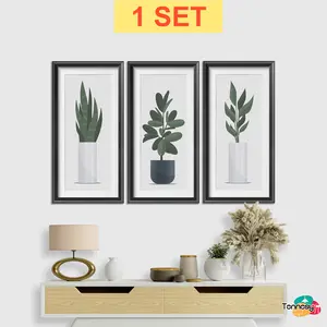 TENNESY HIASAN DINDING (15x30CM) BUNGA FLOWER GLAMOUR WALL DECOR PAJANGAN KAYU POSTER DEKORASI DINDING KAMAR RUMAH