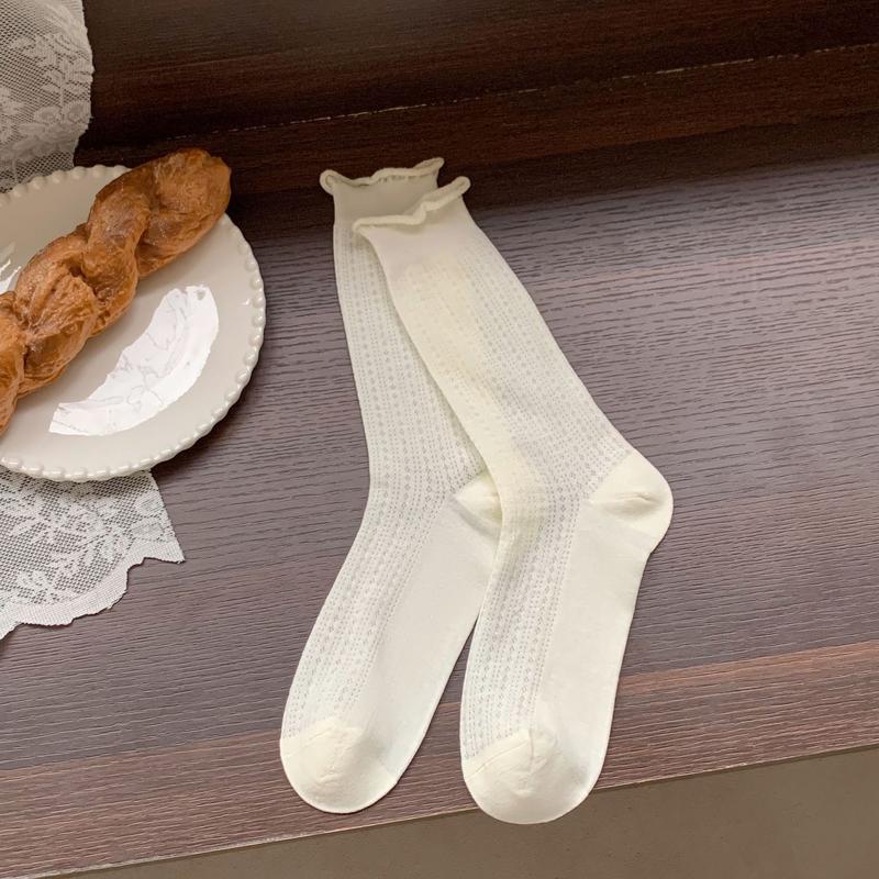 Product Introduction of Tất vớ nữ Jengiang chất liệu ren rỗng lưới thoáng khí phong cách Lolita J2K Hàn Quốc T321 16