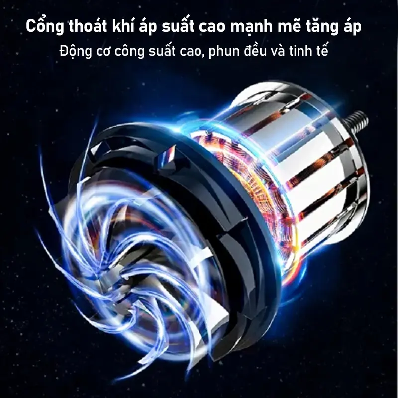 (BH 2 Năm) Máy Phun Sơn Cầm Tay Pin 21V, Bình Phun Sơn 1000ML, Bình Phun Sơn Pin, Dùng Chân Pin Phổ Thông, Sơn PU, Sơn Nước, Sơn Nhà, Gỗ, Kim Loại 3