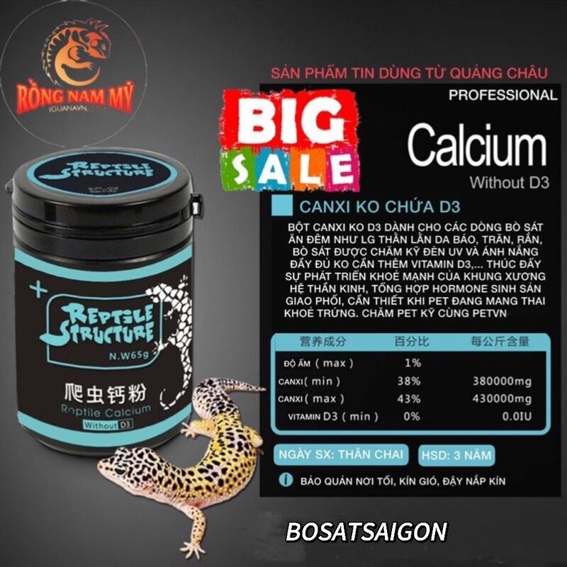 BỘT CANXI KHÔNG D3 DÙNG CHO TRĂN, RẮN, LƯỠNG CƯ, THẰN LẰN DA BÁO, TẮC KÈ HOA / calcium leopard gecko with out d3 STRUCTURE.