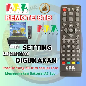 Remot Remote Set Top Box TANAKA Body Besi Dus Biru STB DVB T2