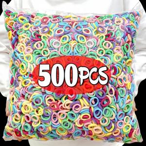 Women Girls Colorful Nylon Elastic  Bands - Ponytail Hold Small  Tie Scrunchie Rubber Bands  Accessories fair trade hair zig zag headband men