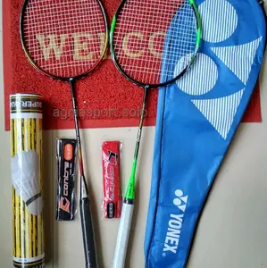 [PAKET LENGKAP] raket badminton termurah raket bulutangkis  isi 2 raket +tas +kok +grip