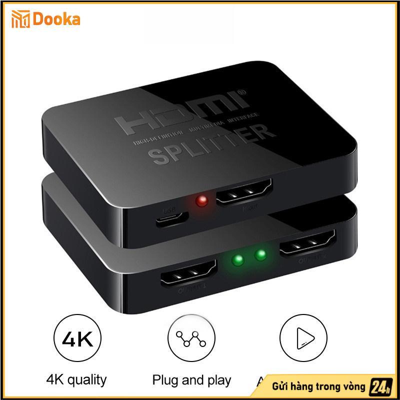 Bộ chuyển chia HDMI 1 ra 2, 1 ra 2, Bộ chia HDMI, 4K, Từ 1 máy tính ra 2 màn…