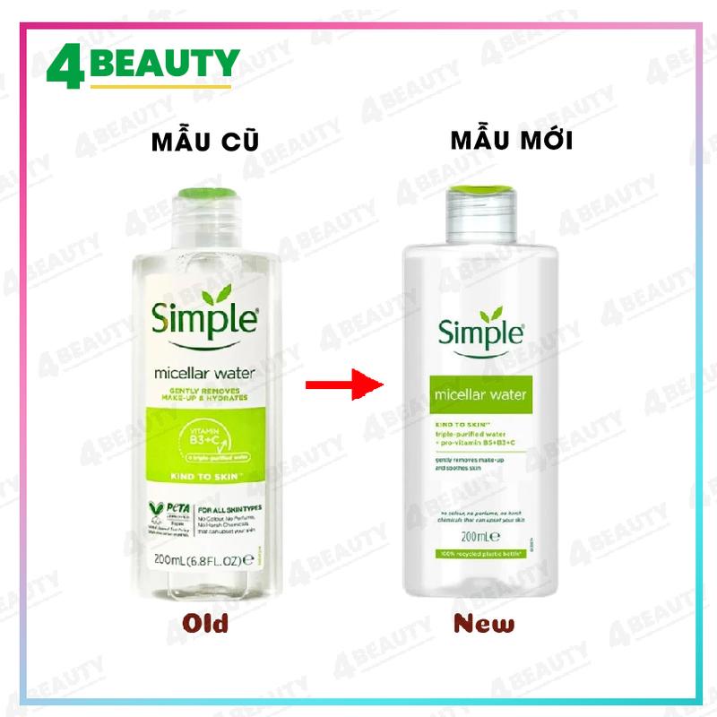 Nước Tẩy Trang Simple Kind To Skin Micellar Cleansing Water 1