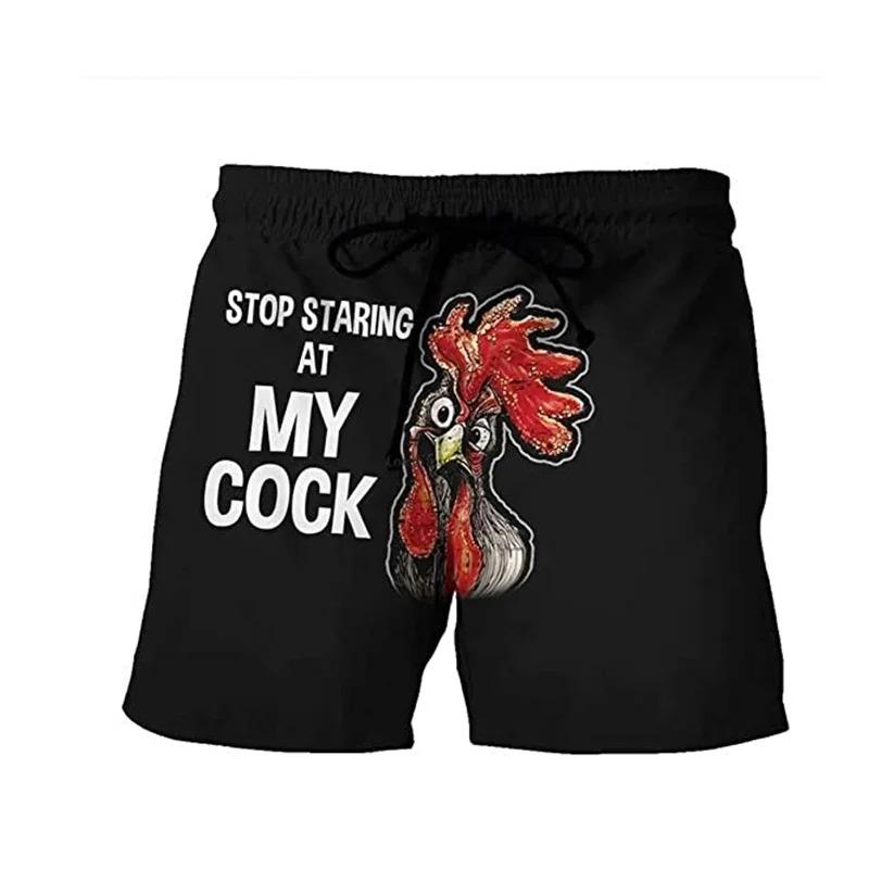 Product Introduction of Fun Chicken swimming shorts Crab 3d printed surfboard shorts Banana Beach Shorts Men's swimming shorts Swimming shorts 18