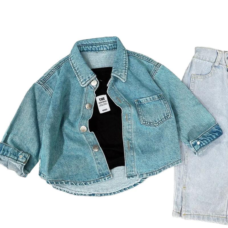 Áo khoác jeans form thụng siu xinh chất mềm đẹp cho bé