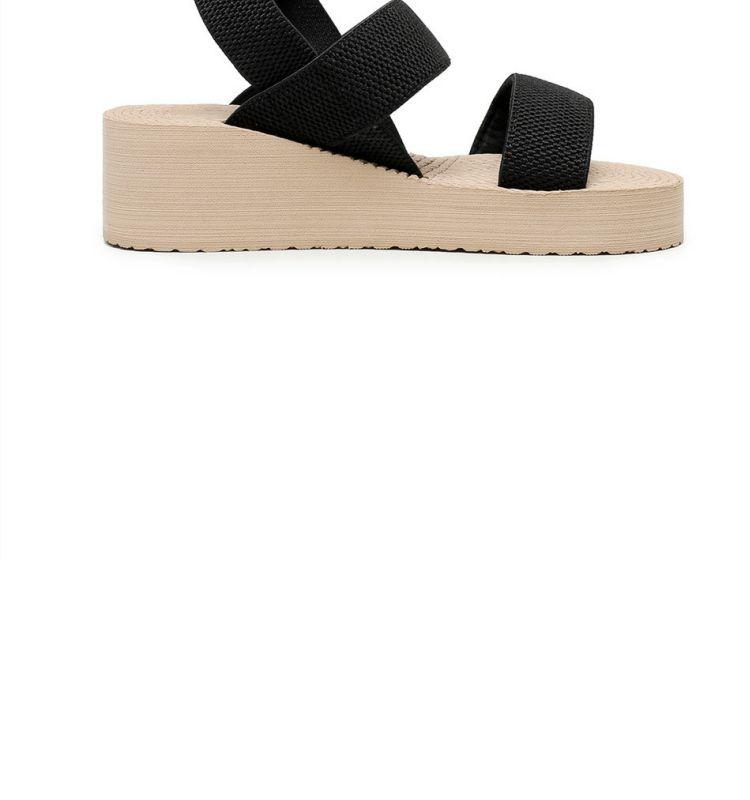 Product Introduction of 2025 Women's Outdoor Sandals Summer New Korean Style Fashionable Cross Strap Fashionable Platform Roman Shoes Sandals 26