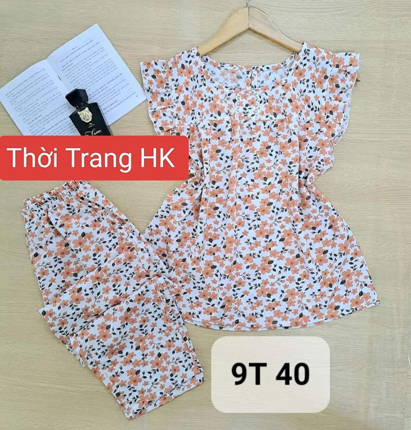 Product Introduction of Đồ bộ  quần 9 tấc có túi vải lụa mềm, size từ 40 đến 90 ký,hoa sẽ thay đổi theo từng đợt ạ 2