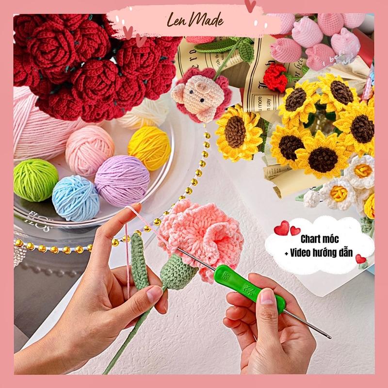 Gói nguyên liệu handmade len xinh xắn quà tặng ý nghĩa amigurumi lenmade - DIY 0
