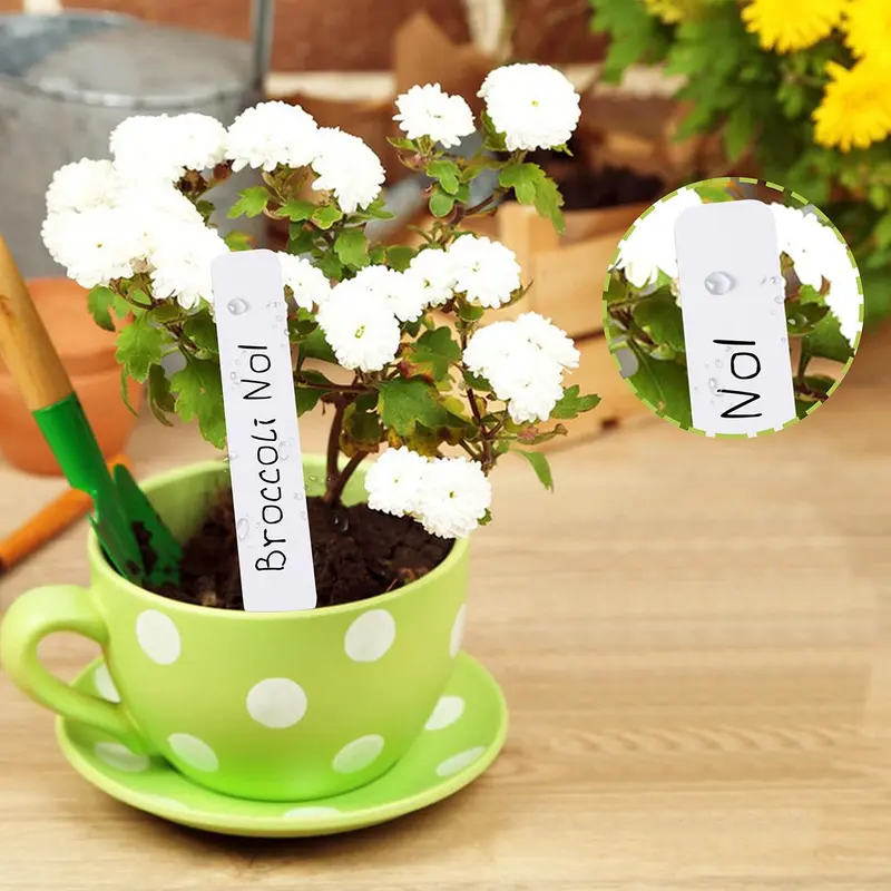 Plant Pot Marker Sign Holder with Marker, 100pcs/set Garden Decorating Tools, Plant Tags for Identifying Organizing Fruit Trees 3