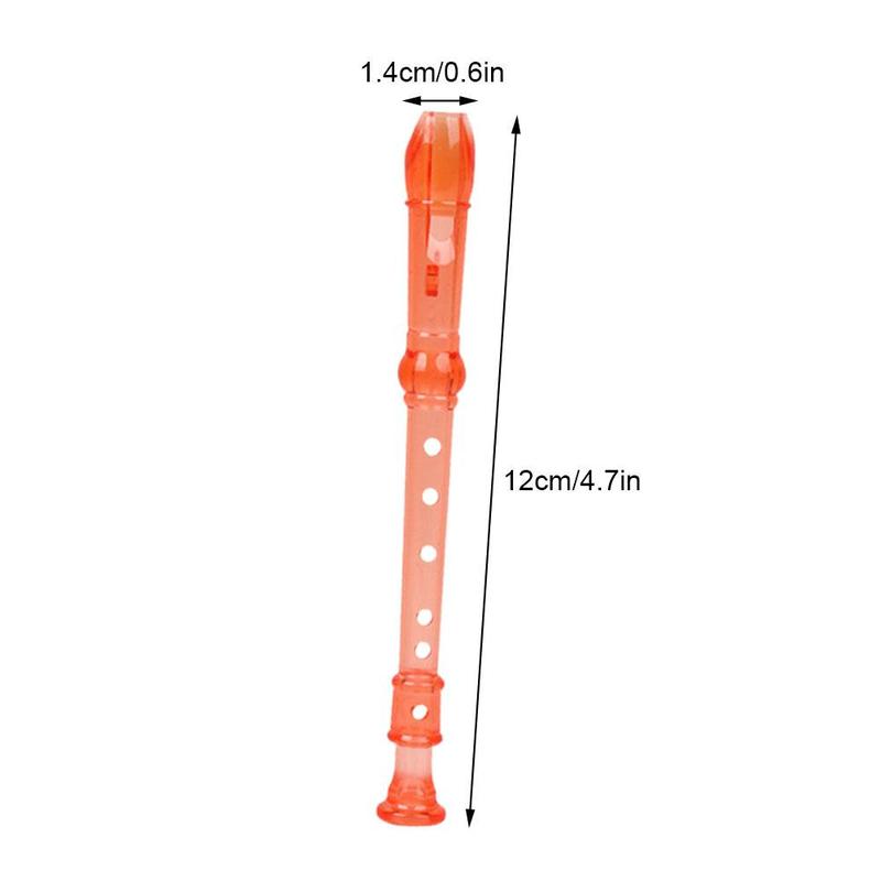 Product Introduction of 1Pcs 6 Holes Mini Harp Flute Children's Early Education Transparent Flute Small 0