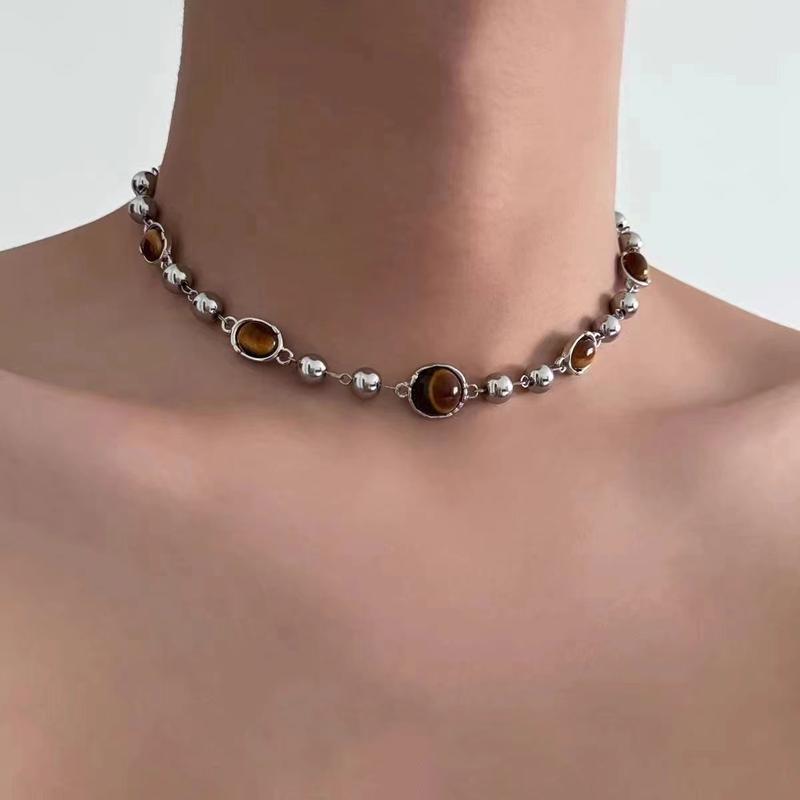 Product Introduction of Vòng Cổ Choker, Phong Cách Đường Phố Punk, Dành Cho Nam Giới, Dây Chuyền Xương Đòn Cao Cấp, Đồ Trang Trí Y2g Văn Hóa Phụ, Ngọt Ngào Và Ngầu, Cổ Áo Hoa Jewelry trang  sức  titan  cao  cấp  hàng  hiệu 8