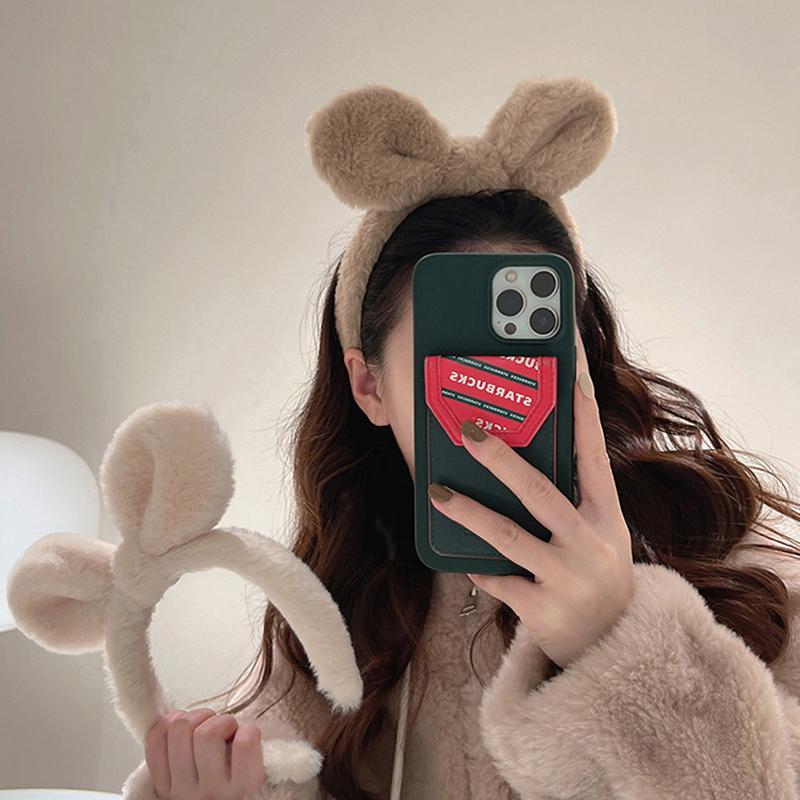 Băng Đô Nhồi Bông Tai Thỏ, Dành Cho Nữ, Màu Trơn Băng Đô Nhồi Bông, Vòng Cài Tóc, Phụ Kiện Tóc Thời Trang, 1 Chiếc