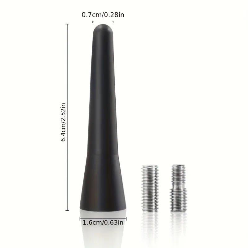 Product Introduction of Strong Radio Roof Mount FM AM DAB Black 6.5cm Length Auto Universal with Screws Car Antenna Mini Short Vehicle Accessories 28