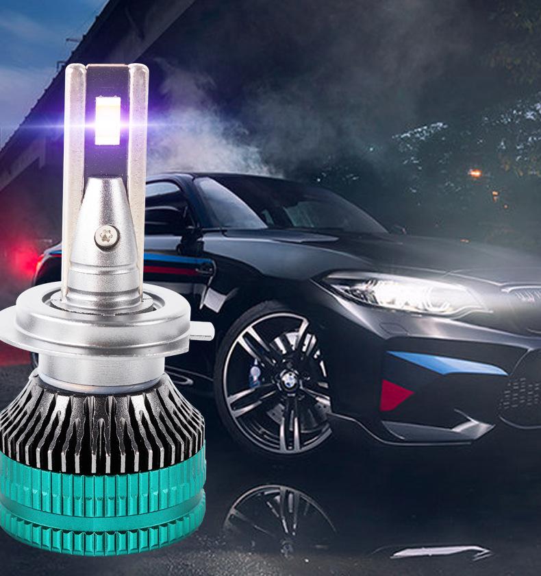 Product Introduction of New double copper tube high-power car led headlights h1h4 super bright h7 modified led car headlights 7