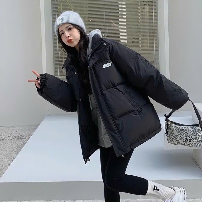 Áo Phao Nam Nữ Logo Cateen Áo Khoác Phao Nữ Unisex Form Rộng Áo Phao Béo Dáng Xuông Áo Khoác Phao Mùa Đông