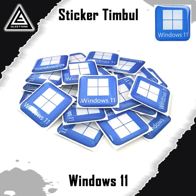 Stiker Timbul Emblem Windows 11 2