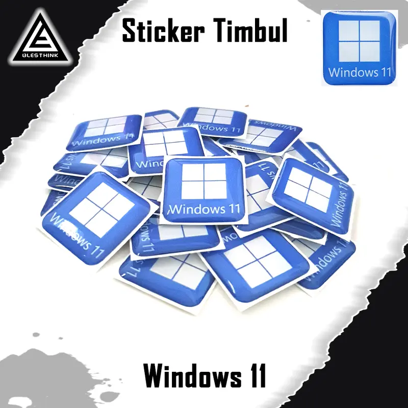 Stiker Timbul Emblem Windows 11 1