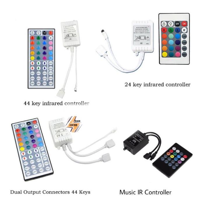 Led Strip Remote Controller Box Jual Promo Controller Remote led STRIP RGB 24 44 Tombol Besar Music IR ...