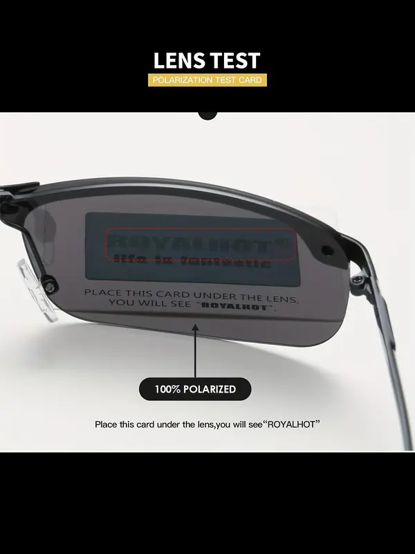 Unisex Polarized Sunglasses for Everyday Use, 1 Pair Square Frame Fashion Sunglasses, Casual Trendy Sunglasses for Outdoor Sports Activities As Gift for Friends 8