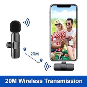 Product Introduction of Kinizuxi Wireless Microphone for iPhone iPad,[Lightning] Wireless Lavalier Microphone for Video Recording, Clip On Lapel Mic for YouTube/Live Streaming/Interview/Vlog/Presentation/Facebook/Live 11