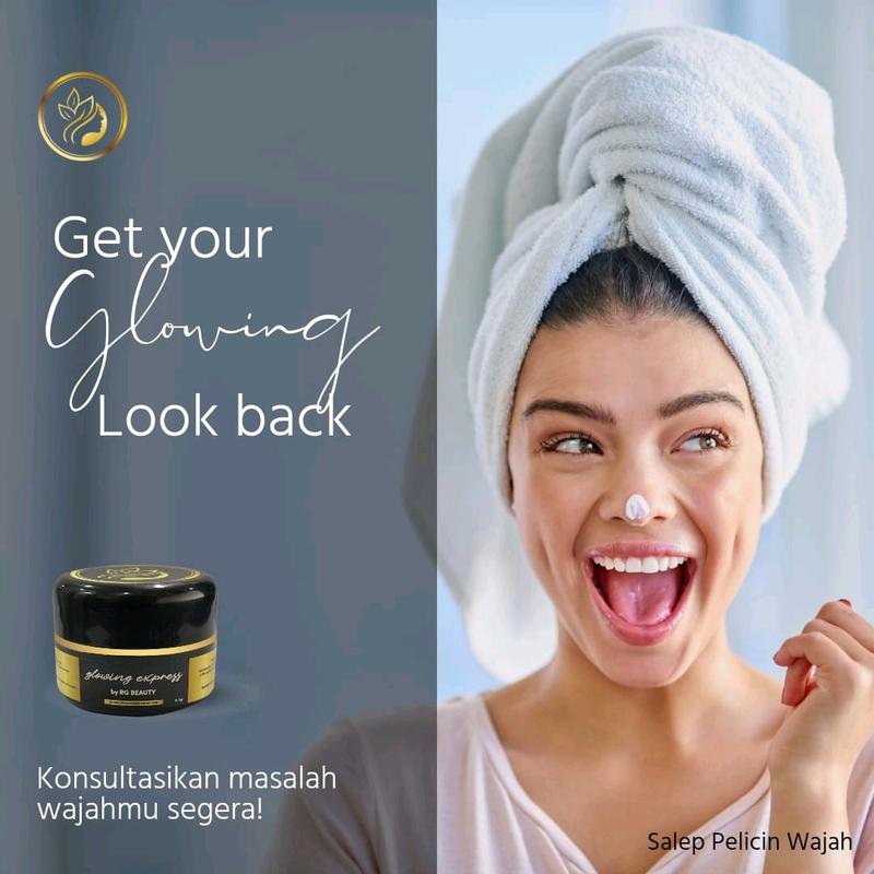 Pelicin Wajah Glowing Express RgSkin Beauty cream flek bandel Mencerahkan whitening 4