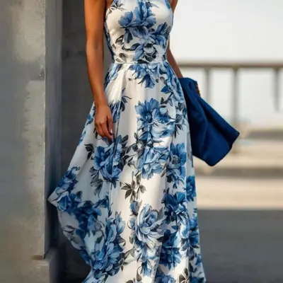 Floral Summer Outdoor Wedding Guest Dresses Plus Size Summer