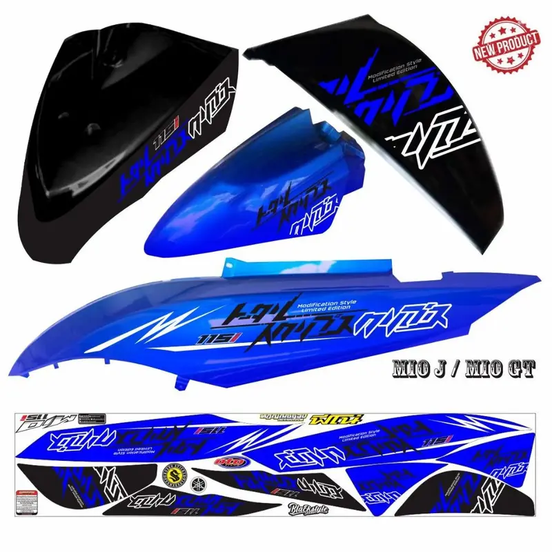 POLET MOTOR STIKER STIKER MOTOR MIO GT FI / STRIPING YAMAHA MIO J FI 8