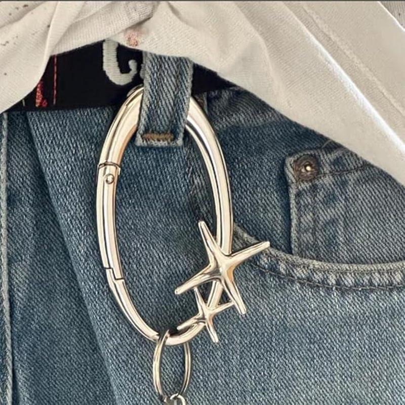 Shiny Carabiner, Shiny Carabiner Belt Loop Accessory, Fashion Accessory for Outdoor Camping & Everyday Use 2