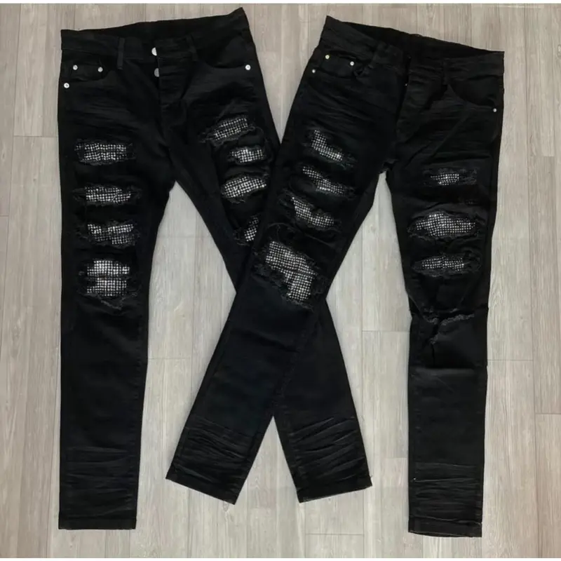 Quần jean dài rách xước DSQ mẫu mới hót trend chất liệu vải denim ai cũng có thể sở hữu  hàng quản châu Menswear Pants  Ô 2