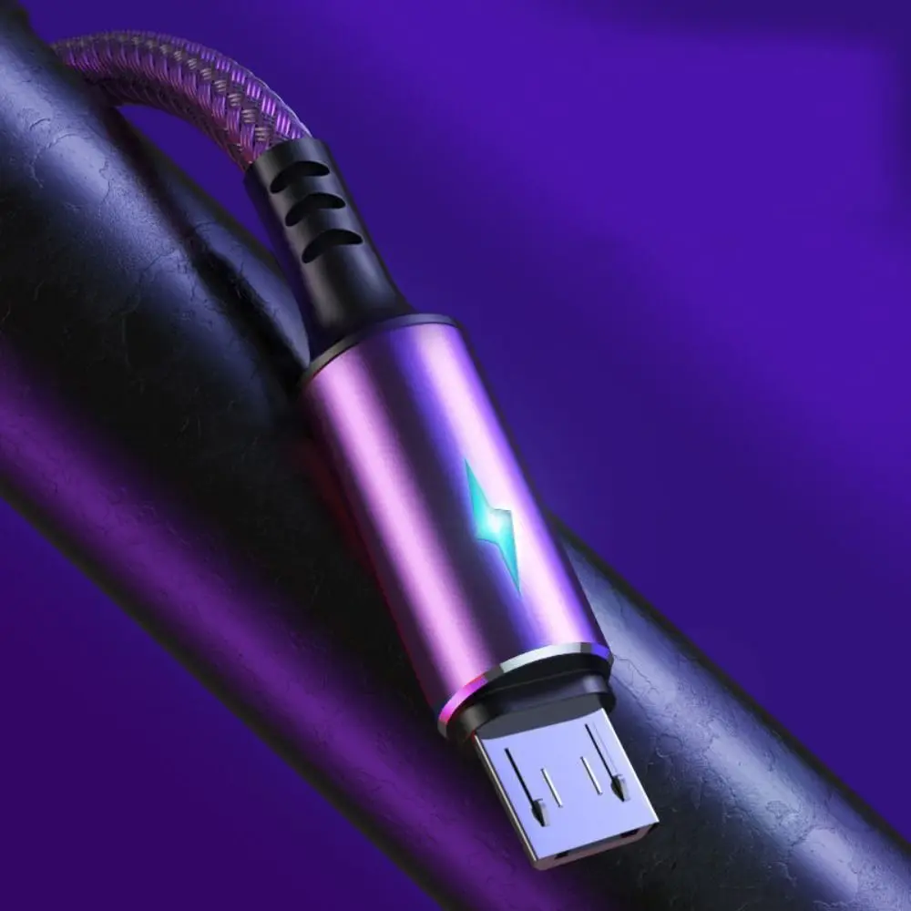 Cáp kỹ thuật số Thông Dụng, 25CM / 1,2M / 2M, Tương thích với Android Micro USB, Phụ kiện điện thoại di động, Cáp sạc nhanh, Dòng dữ liệu USB, Dây dữ liệu Micro, Cáp USB 3A