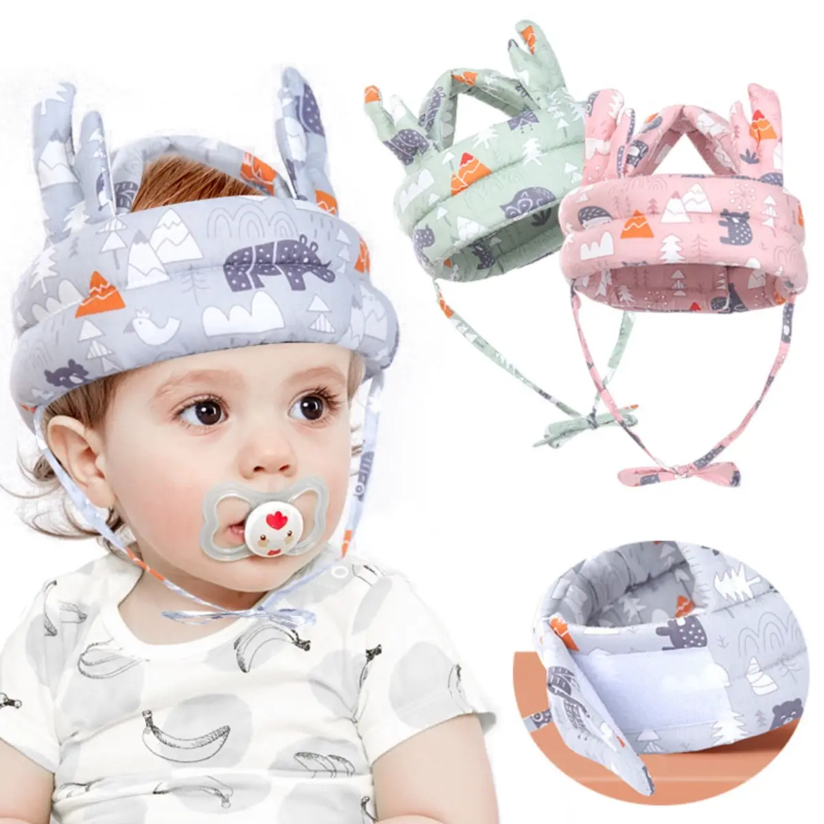 (Ship in 48h) Baby Safety Helmet Head Protection Toddler Anti-fall ...