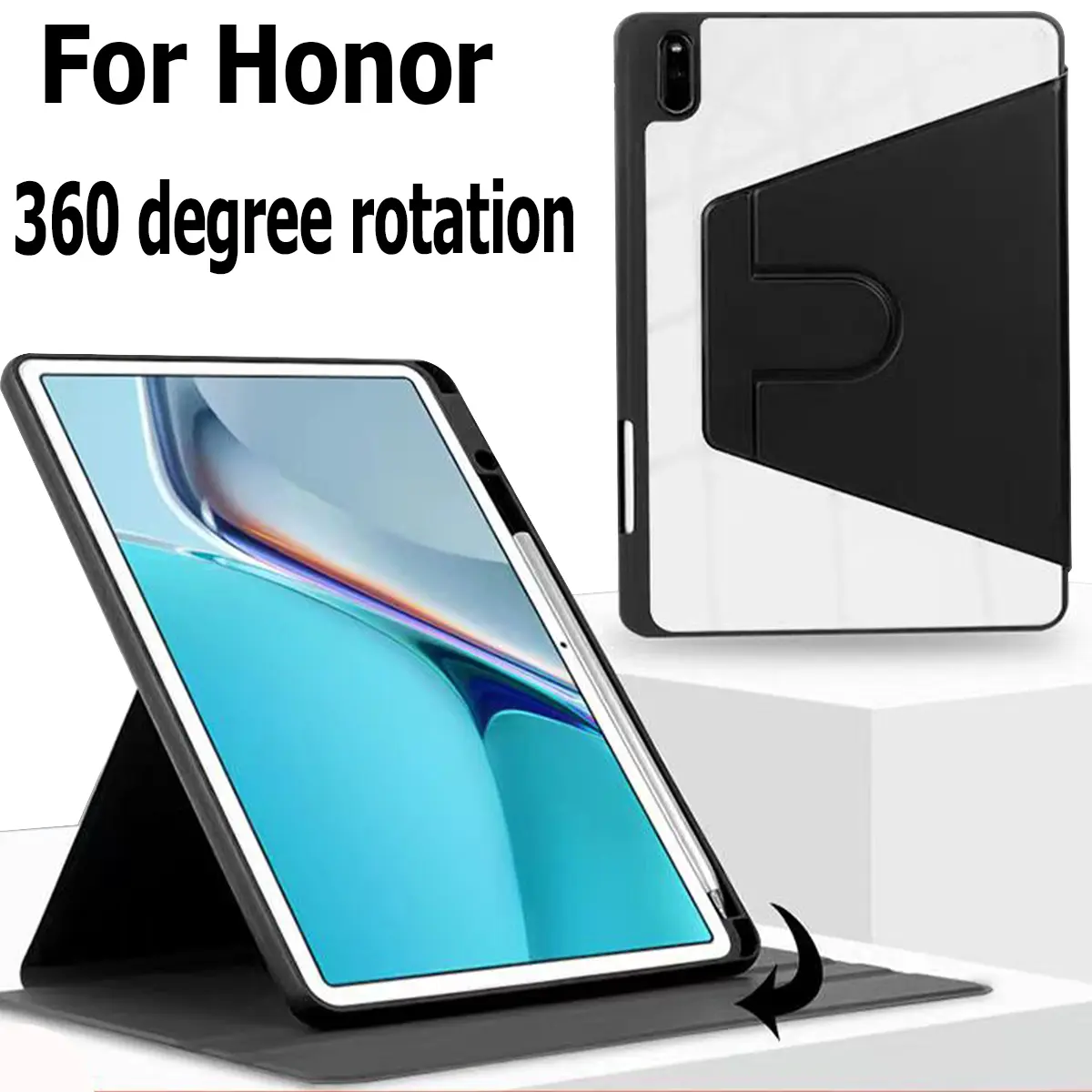 360 degree rotation For Honor Pad 9 12.1 inch Honor Pad V8pro 12.1 inch Case With pen slot