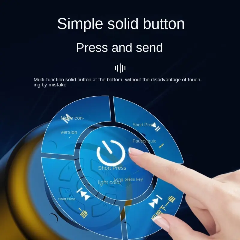 Âm Thanh Bluetooth Không Dây, Bán Buôn, Tráng Men Màu Sắc, Chất Lượng Âm Thanh Cao, Âm Lượng Lớn, Thẻ Cầm Tay Gia Dụng, Loa Nhỏ Củ Loa Nghe Nhạc 3