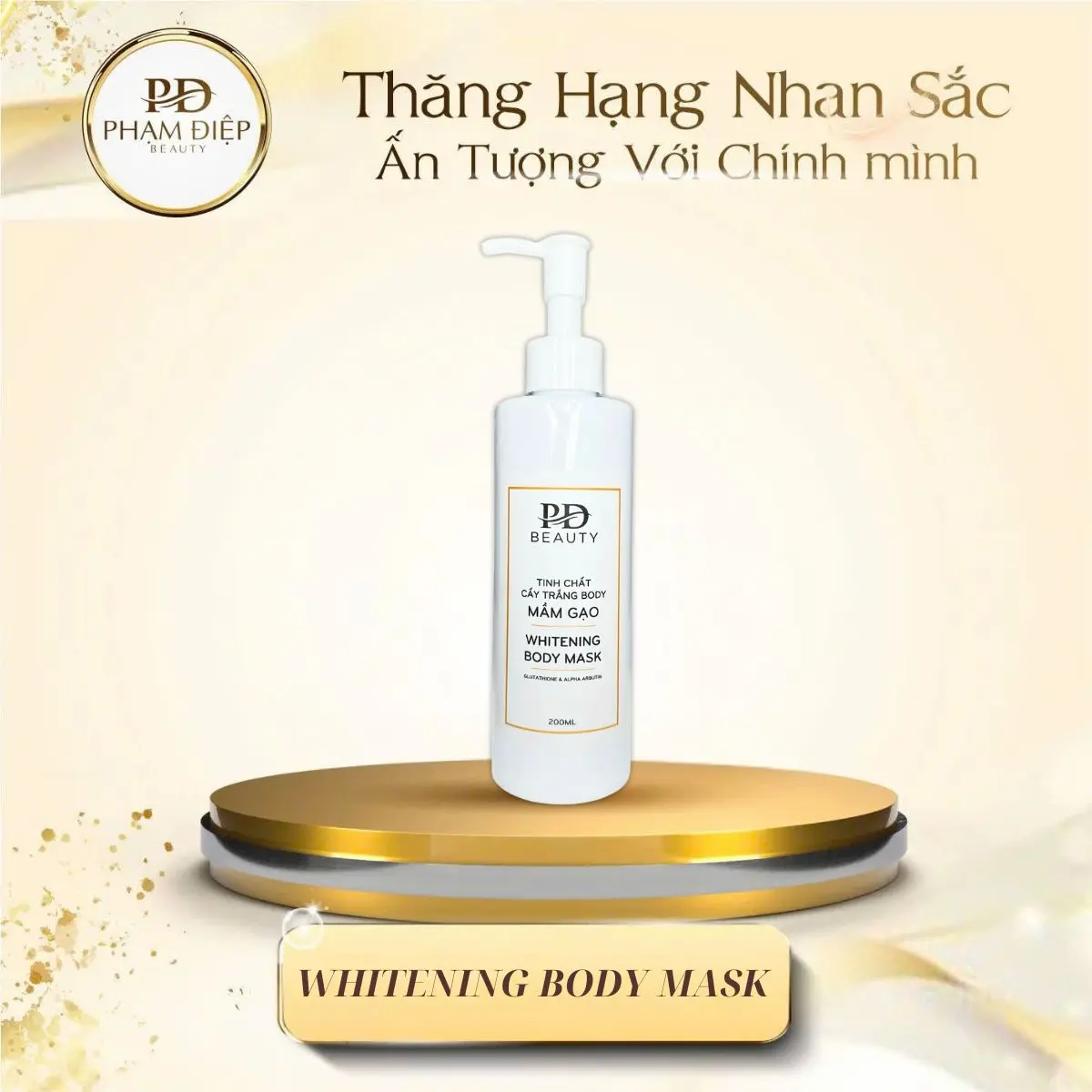 [MUA 1 TẶNG 2] Tinh Chất Hỗ Trợ Dưỡng Trắng Làm Đều Màu Da Body Chiết Xuất Mầm Gạo - Whitening Body Mask