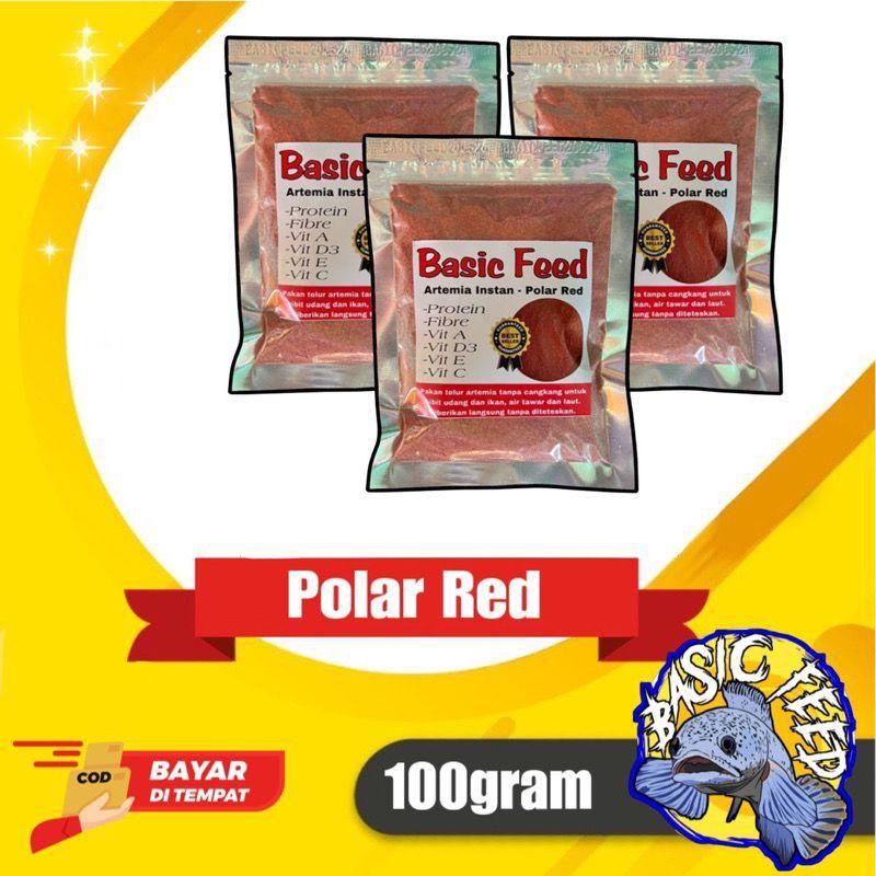 polar red pakan ikan burayak pelet ikan cupang guppy artemia instan cacing kering 100gram
