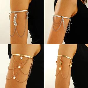 โซ่แขนปรับได้, สไตล์ยุโรปและอเมริกา, โซ่แขนพู่โซ่แขนห้อยโลหะ, เหมาะสำหรับวันหยุดและชายหาด, ข้อมือแขนอเนกประสงค์, การออกแบบเฉพาะ