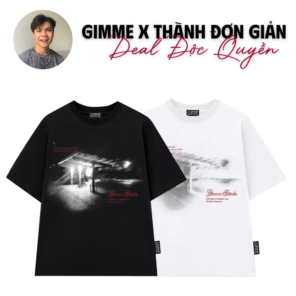 [Gimme x Thành Đơn Giản] Áo Oversize Gimme In Lụa Trame Cao Cấp - Form Rộng Unisex Nam Nữ - Secret Tee  - Premium Cotton 270gsm - 2 Chiều Cổ Tròn