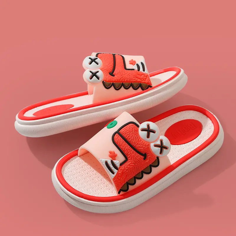SA-B Sendal / Sandal Anak Eva Lembut Karakter Dino Lucu Non-slip 0789 2